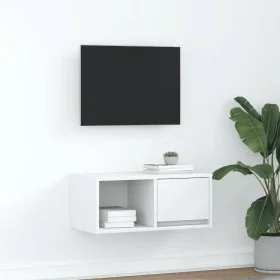 Mueble de TV de madera de ingeniería blanco 60x31x25,5 cm by , TV Furniture - Ref: Foro24-861436, Price: 42,13 €, Discount: %
