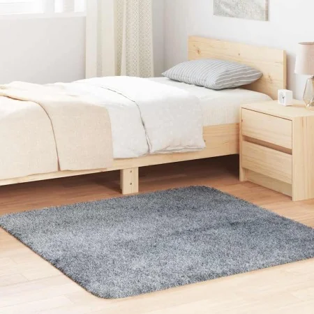 Alfombra de pelo largo NAVARRA gris plateado 120x120 cm de , Alfombras - Ref: Foro24-4102868, Precio: 24,54 €, Descuento: %