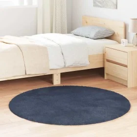 Alfombra de pelo largo NAVARRA azul marino 120x120 cm poliéster de , Alfombras - Ref: Foro24-4102907, Precio: 24,44 €, Descue...