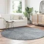 Alfombra de pelo largo NAVARRA gris plateado 200x200 cm de , Alfombras - Ref: Foro24-4102924, Precio: 52,30 €, Descuento: %