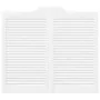 Puertas batientes diseño de lamas 1 par blanco 90x100 cm by , Doors for the home - Ref: Foro24-4107144, Price: 79,71 €, Disco...