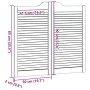 Puertas batientes diseño de lamas 1 par blanco 90x100 cm by , Doors for the home - Ref: Foro24-4107144, Price: 79,71 €, Disco...