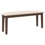 Banco 110 cm madera maciza marrón caucho by , Dining and kitchen benches - Ref: Foro24-4102601, Price: 77,00 €, Discount: %