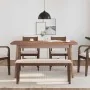 Banco 110 cm madera maciza marrón caucho by , Dining and kitchen benches - Ref: Foro24-4102601, Price: 77,00 €, Discount: %