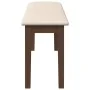 Banco 110 cm madera maciza marrón caucho by , Dining and kitchen benches - Ref: Foro24-4102601, Price: 77,00 €, Discount: %