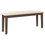 Banco 110 cm madera maciza marrón caucho by , Dining and kitchen benches - Ref: Foro24-4102601, Price: 77,00 €, Discount: %