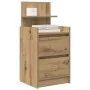 Mesillas de noche con 2 cajones 2 uds roble 38x34x80 cm by , Nightstands - Ref: Foro24-861372, Price: 96,44 €, Discount: %