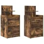 Mesillas de noche con 2 cajones 2 uds roble ahumado 38x34x80 cm de , Mesitas de noche - Ref: Foro24-861364, Precio: 93,97 €, ...