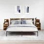 Mesillas de noche con 2 cajones 2 uds roble ahumado 38x34x80 cm de , Mesitas de noche - Ref: Foro24-861364, Precio: 93,97 €, ...