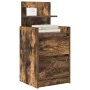 Mesillas de noche con 2 cajones 2 uds roble ahumado 38x34x80 cm de , Mesitas de noche - Ref: Foro24-861364, Precio: 93,97 €, ...