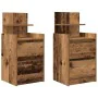 Mesillas de noche con 2 cajones 2 uds madera vieja 38x34x80 cm de , Mesitas de noche - Ref: Foro24-861370, Precio: 93,97 €, D...
