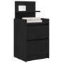 Mesillas de noche con 2 cajones 2 uds. Negro 38x34x80 cm de , Mesitas de noche - Ref: Foro24-861358, Precio: 97,84 €, Descuen...