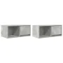Muebles de TV 2uds madera ingeniería gris hormigón 60x31x25,5cm de , Muebles TV - Ref: Foro24-861443, Precio: 70,92 €, Descue...