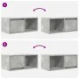Muebles de TV 2uds madera ingeniería gris hormigón 60x31x25,5cm de , Muebles TV - Ref: Foro24-861443, Precio: 70,92 €, Descue...