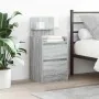 Mesillas de noche con 2 cajones 2 uds gris Sonoma 38x34x80 cm de , Mesitas de noche - Ref: Foro24-861366, Precio: 97,38 €, De...