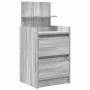 Mesillas de noche con 2 cajones 2 uds gris Sonoma 38x34x80 cm de , Mesitas de noche - Ref: Foro24-861366, Precio: 97,38 €, De...