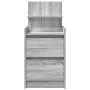 Mesillas de noche con 2 cajones 2 uds gris Sonoma 38x34x80 cm de , Mesitas de noche - Ref: Foro24-861366, Precio: 97,38 €, De...