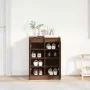 Zapatero de madera de roble marrón 57x34x76 cm de , Zapateros y organizadores de calzado - Ref: Foro24-861874, Precio: 85,32 ...