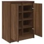 Zapatero de madera de roble marrón 57x34x76 cm de , Zapateros y organizadores de calzado - Ref: Foro24-861874, Precio: 85,32 ...