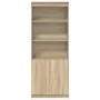 Aparador alto madera de ingeniería roble Sonoma 70x35x180 cm de , Aparadores - Ref: Foro24-3328473, Precio: 121,82 €, Descuen...