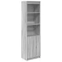 Aparador de madera de ingeniería Sonoma gris 50x35x180 cm de , Aparadores - Ref: Foro24-3328467, Precio: 107,81 €, Descuento: %