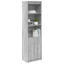Aparador de madera de ingeniería Sonoma gris 50x35x180 cm de , Aparadores - Ref: Foro24-3328467, Precio: 107,81 €, Descuento: %