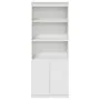 Aparador alto madera de ingeniería blanco 70x35x180 cm de , Aparadores - Ref: Foro24-3328471, Precio: 122,19 €, Descuento: %