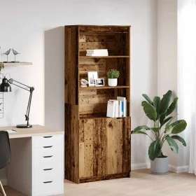 Aparador alto madera maciza 70x35x180 cm Madera de ingeniería de , Aparadores - Ref: Foro24-3328478, Precio: 120,72 €, Descue...