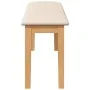 Banco 110 cm Madera Maciza Caucho von , Ess- und Küchenbänke - Ref: Foro24-4102603, Preis: 76,76 €, Rabatt: %