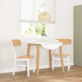 Sillas de comedor 2 unidades madera maciza de caucho blanco by , dining chairs - Ref: Foro24-4102440, Price: 148,18 €, Discou...