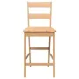 Taburetes de bar 2 uds madera maciza natural caucho de , Taburetes de cocina - Ref: Foro24-4102558, Precio: 131,15 €, Descuen...