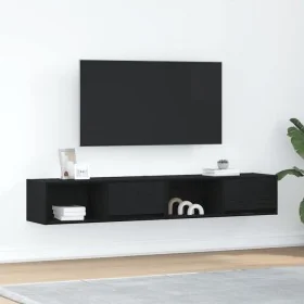 Muebles de TV 2 uds Roble Negro 80x31x25,5 cm Madera ingeniería de , Muebles TV - Ref: Foro24-861457, Precio: 84,29 €, Descue...