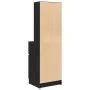 Mesilla de noche de madera de ingeniería negra 39x35x125 cm de , Mesitas de noche - Ref: Foro24-861311, Precio: 75,92 €, Desc...