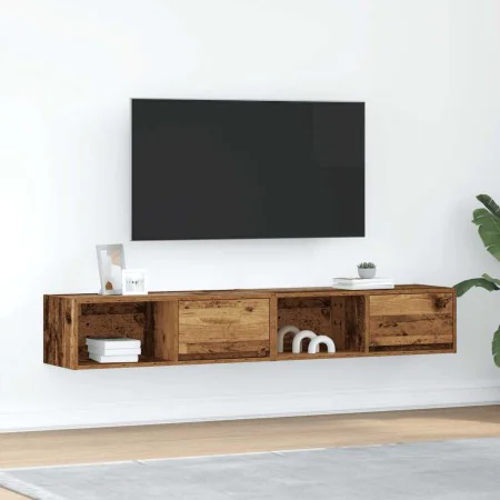 Muebles de TV 2 uds 80x31x25,5 cm Madera ingeniería envejecida de , Muebles TV - Ref: Foro24-861469, Precio: 78,24 €, Descuen...