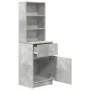 Mesilla de noche gris hormigón 39x35x125cm madera de ingeniería de , Mesitas de noche - Ref: Foro24-861313, Precio: 73,54 €, ...