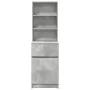 Mesilla de noche gris hormigón 39x35x125cm madera de ingeniería de , Mesitas de noche - Ref: Foro24-861313, Precio: 73,54 €, ...