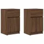 Mesitas de noche 2 uds madera roble marrón 39x35x65 cm de , Mesitas de noche - Ref: Foro24-861332, Precio: 91,38 €, Descuento: %