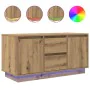 Mueble de TV con luces LED roble artesanal 100x41x50 cm de , Muebles TV - Ref: Foro24-861417, Precio: 104,46 €, Descuento: %