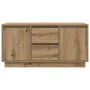 Mueble de TV con luces LED roble artesanal 100x41x50 cm de , Muebles TV - Ref: Foro24-861417, Precio: 104,46 €, Descuento: %