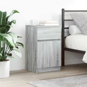 Mesitas de noche 2 uds madera contrachapada gris 39x35x65 cm de , Mesitas de noche - Ref: Foro24-861330, Precio: 91,38 €, Des...