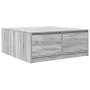 Mesa de centro con cajones Sonoma gris 100x100x40 cm de , Mesas de centro - Ref: Foro24-3328404, Precio: 169,42 €, Descuento: %
