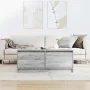 Mesa de centro con cajones Sonoma gris 100x100x40 cm de , Mesas de centro - Ref: Foro24-3328404, Precio: 169,42 €, Descuento: %