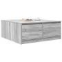 Mesa de centro con cajones Sonoma gris 100x100x40 cm de , Mesas de centro - Ref: Foro24-3328404, Precio: 169,42 €, Descuento: %