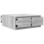 Mesa de centro con cajones Sonoma gris 100x100x40 cm de , Mesas de centro - Ref: Foro24-3328404, Precio: 169,42 €, Descuento: %