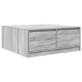 Mesa de centro con cajones Sonoma gris 100x100x40 cm de , Mesas de centro - Ref: Foro24-3328404, Precio: 169,42 €, Descuento: %