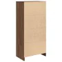 Armario con cajón de roble marrón 55,5x34x119,5 cm de , Aparadores - Ref: Foro24-861649, Precio: 94,23 €, Descuento: %