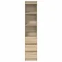Aparador alto roble Sonoma 37,5x35x180 cm madera de ingeniería de , Aparadores - Ref: Foro24-861663, Precio: 95,14 €, Descuen...