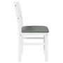Sillas de comedor con cojines 2uds madera maciza blanco caucho de , Sillas de comedor - Ref: Foro24-4102421, Precio: 79,10 €,...
