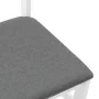 Sillas de comedor con cojines 2uds madera maciza blanco caucho de , Sillas de comedor - Ref: Foro24-4102421, Precio: 79,10 €,...