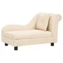 Sofá para perros con almohada crema felpa 83x44x44 cm de , Camas para perros - Ref: Foro24-171106, Precio: 129,43 €, Descuent...